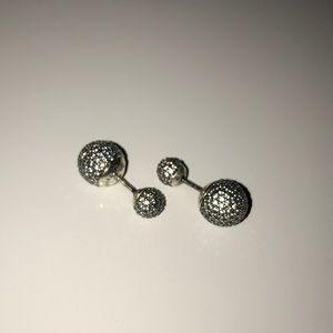 Pandora Pavé front back earrings